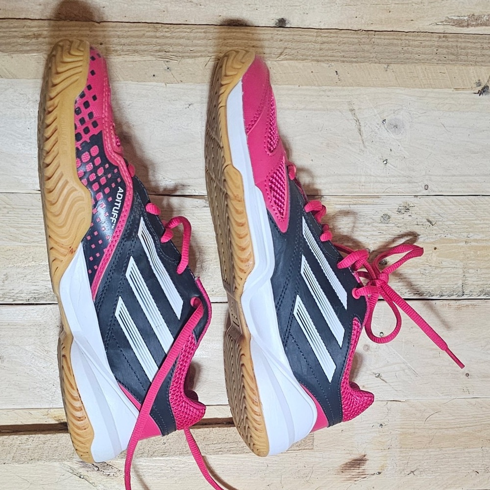 Adidas Adizero Women's Pink and Black Athletic Shoes Size 6 - Picture 2 of 4